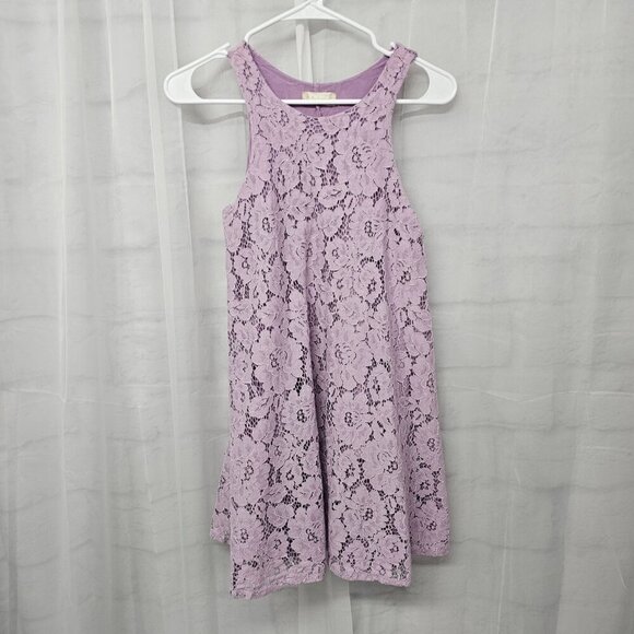 Altar'd State Lavender Lace Floral Tunic Tank Boho Coquette XS - Picture 7 of 11